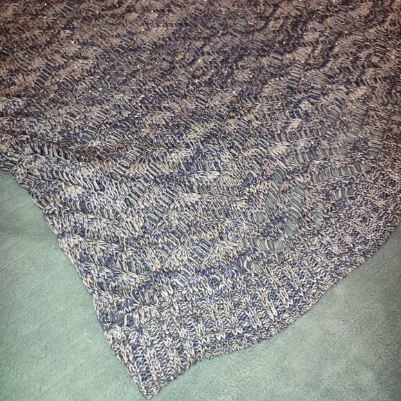 Cato Open Knit Blouse Duster Top Shirt Free Time Golden Reflex Wear Over - Picture 7 of 9